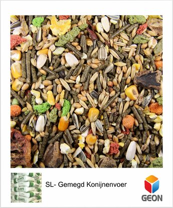 SLAATS - Gemengd Konijnenvoer FIJN 20 kg.