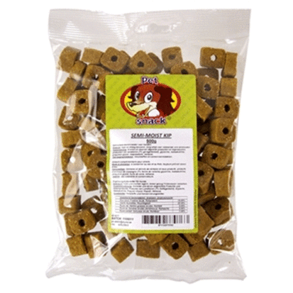 Petsnack Semi-Moist Kip 10X500 GR
