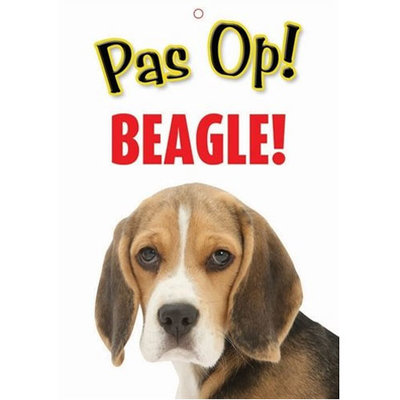 Waakbord nederlands kunststof beagle