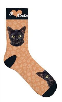 Plenty gifts sokken zwarte kat