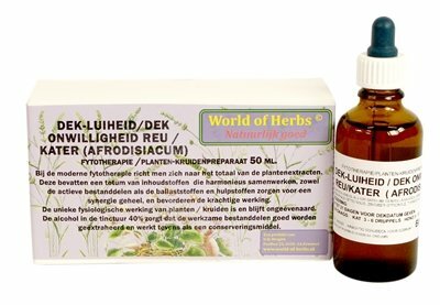 World of herbs fytotherapie dek-luiheid / onwilligheid reu / kater