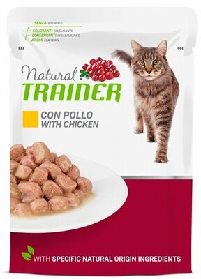 Natural trainer cat adult chicken pouch