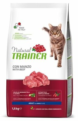 Natural trainer cat adult beef