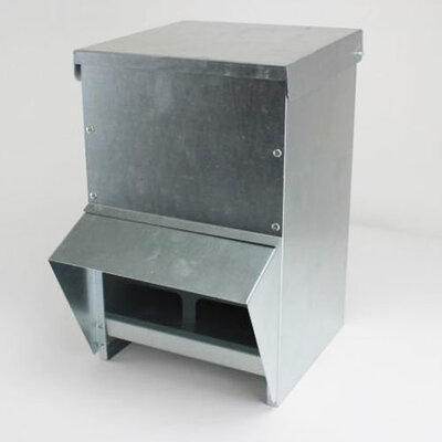 Metalen voerhopper 14 kg