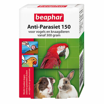Beaphar Anti-Parasiet 150 voor vogels en knaagdieren vanaf 300 gram