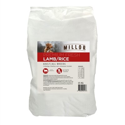 Millor Premium Extruded Fresh Adult Lamb / Rice 15 KG