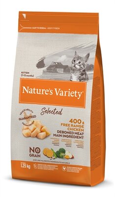 Natures Variety Selected Kitten Free Range Chicken 1,25 KG