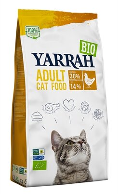 Yarrah Cat Biologische Brokken Kip 2,4 KG