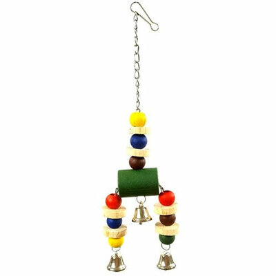 Happy Pet Vogelspeelgoed Jingler Hout 35X8X3 CM