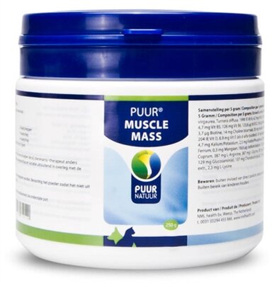 Puur Natuur Puur Muscle Mass (Spieropbouw) Hond & Kat 250 GR