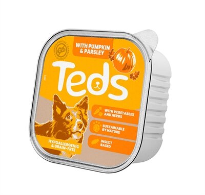 Teds Insect Based All Breeds Alu Pompoen / Peterselie 12X150 GR