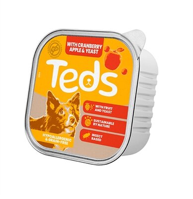 Teds Insect Based All Breeds Alu Cranberry / Appel / Gist 12X150 GR