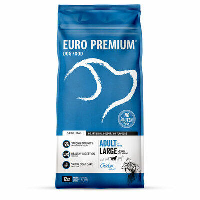 Euro-Premium adult large chicken&rice 12kg
