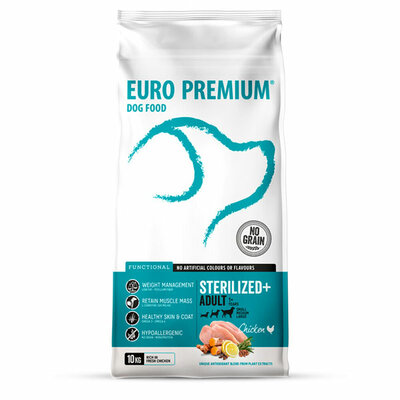 Euro-Premium adult sterilized+ 10kg