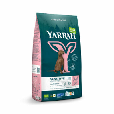 Yarrah Dog Biologische Brokken Sensitive Kip Zonder Toegevoegde Suiker 10 KG