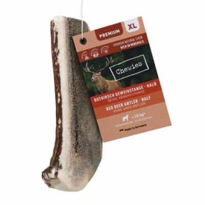 Chewies edelhertengewei half XL tussen 140gr-199gr 1st